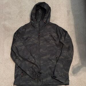 Men’s camo lightweight rain jacket